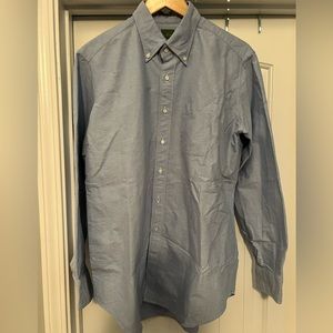 EUC Sid Mashburn button down long sleeve Oxford cloth blue 16.5 35
